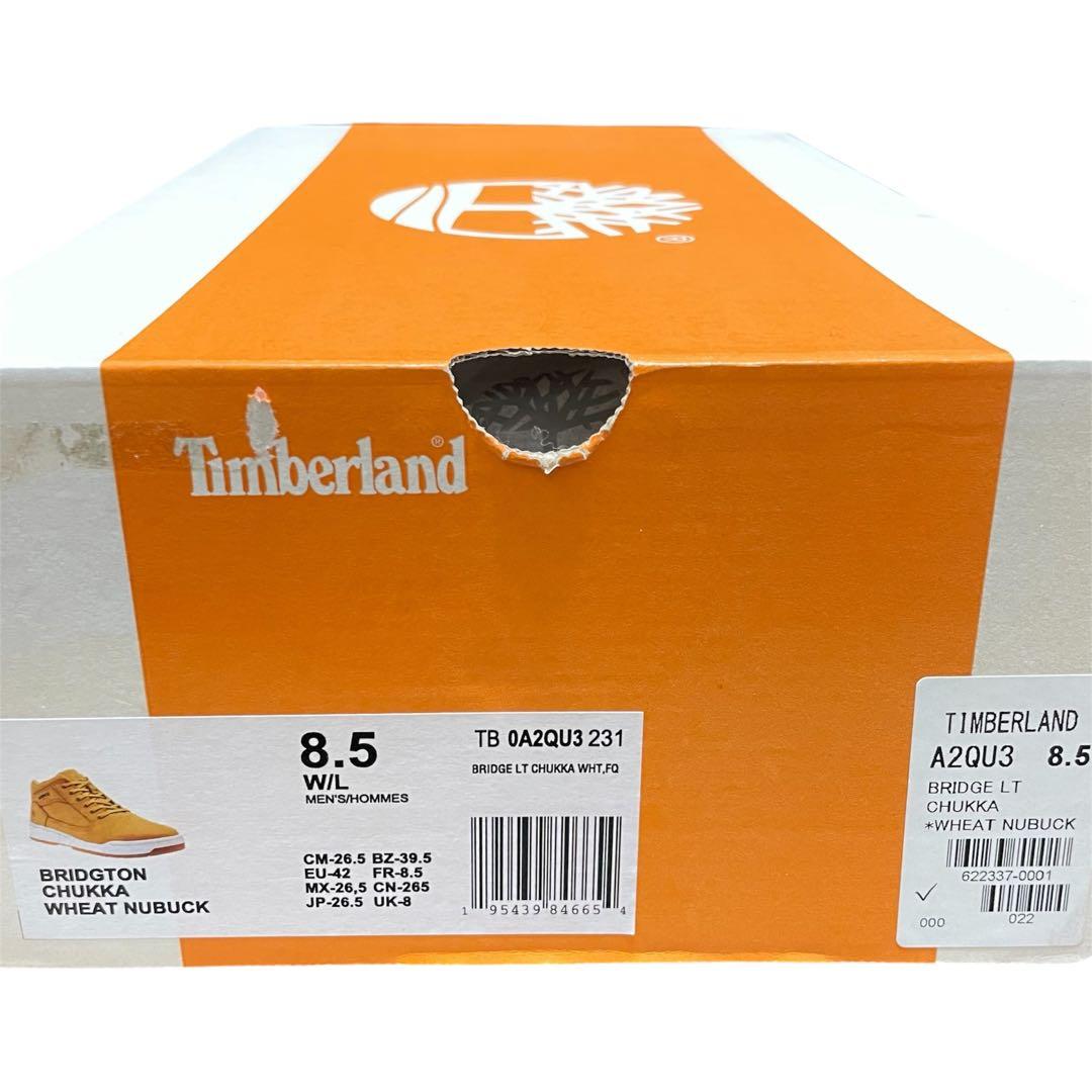 【新品】26.5cm ティンバーランド ブリッジトン レザー チャッカ ウィート