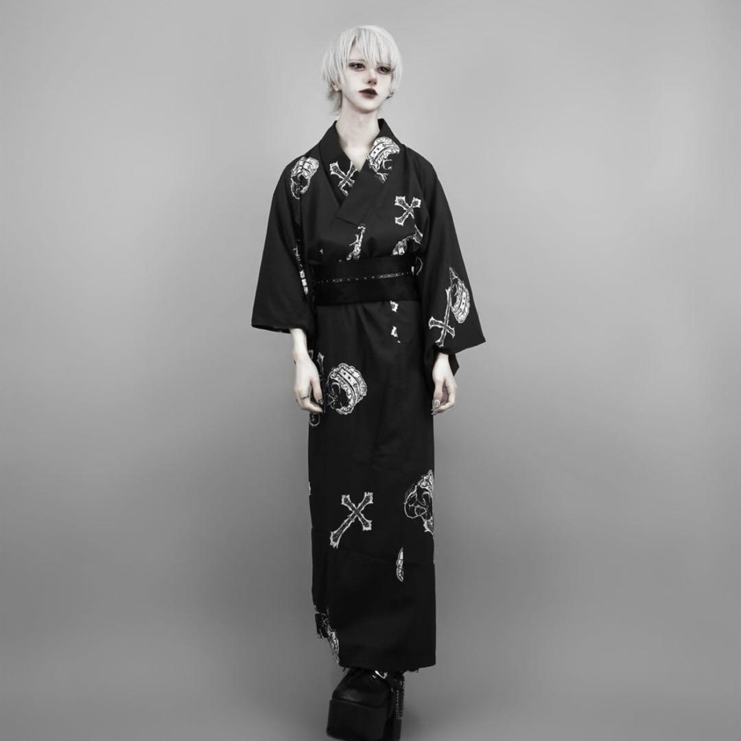 DimMoire ディムモア浴衣セット Black黒ヘッドドレスセット - メルカリ