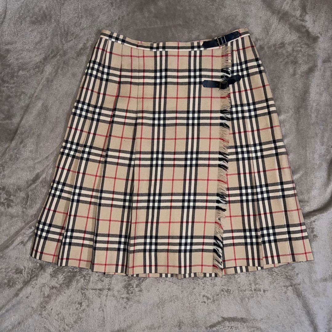BURBERRY BLUE LABEL ノバチェック プリーツスカート 38 - メルカリ