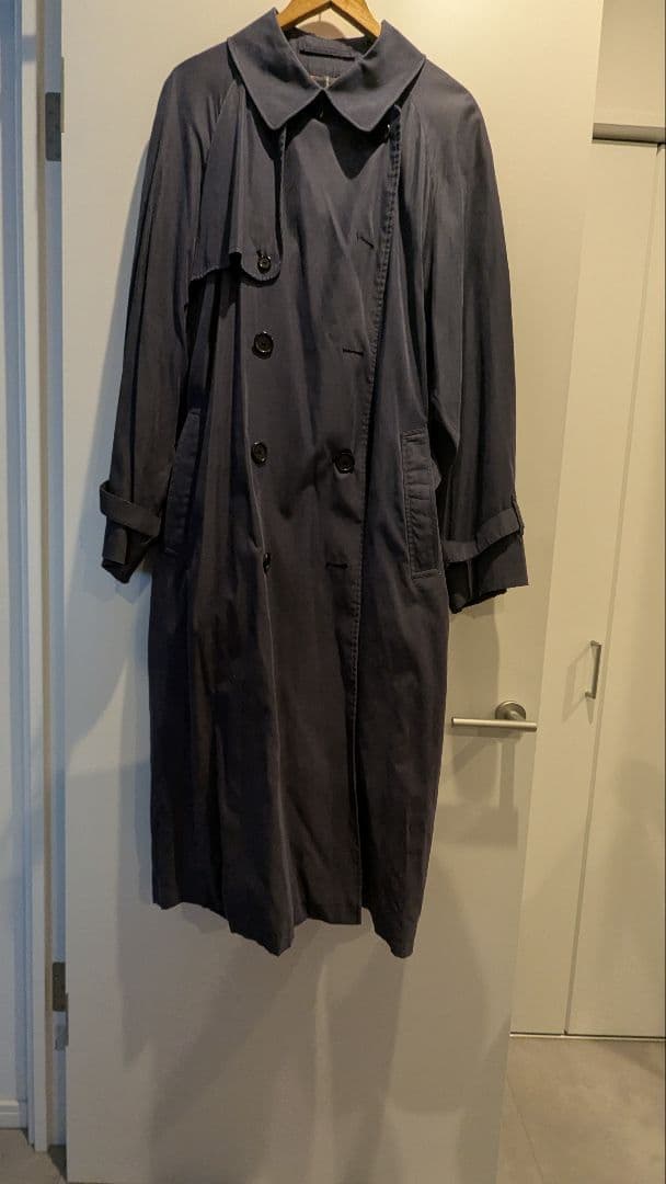 Burberry ネイビー トレンチコート - メルカリ