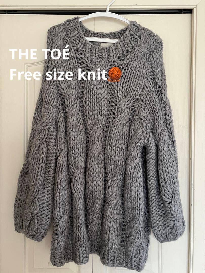 THE TOÉ Bromley Handmade Knit グレー（タグ写真有） - メルカリ