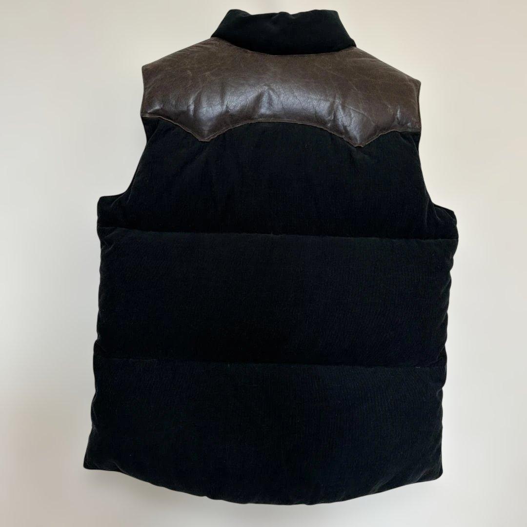 green label relaxing ダウンベスト 黒×茶 Mサイズ - メルカリ