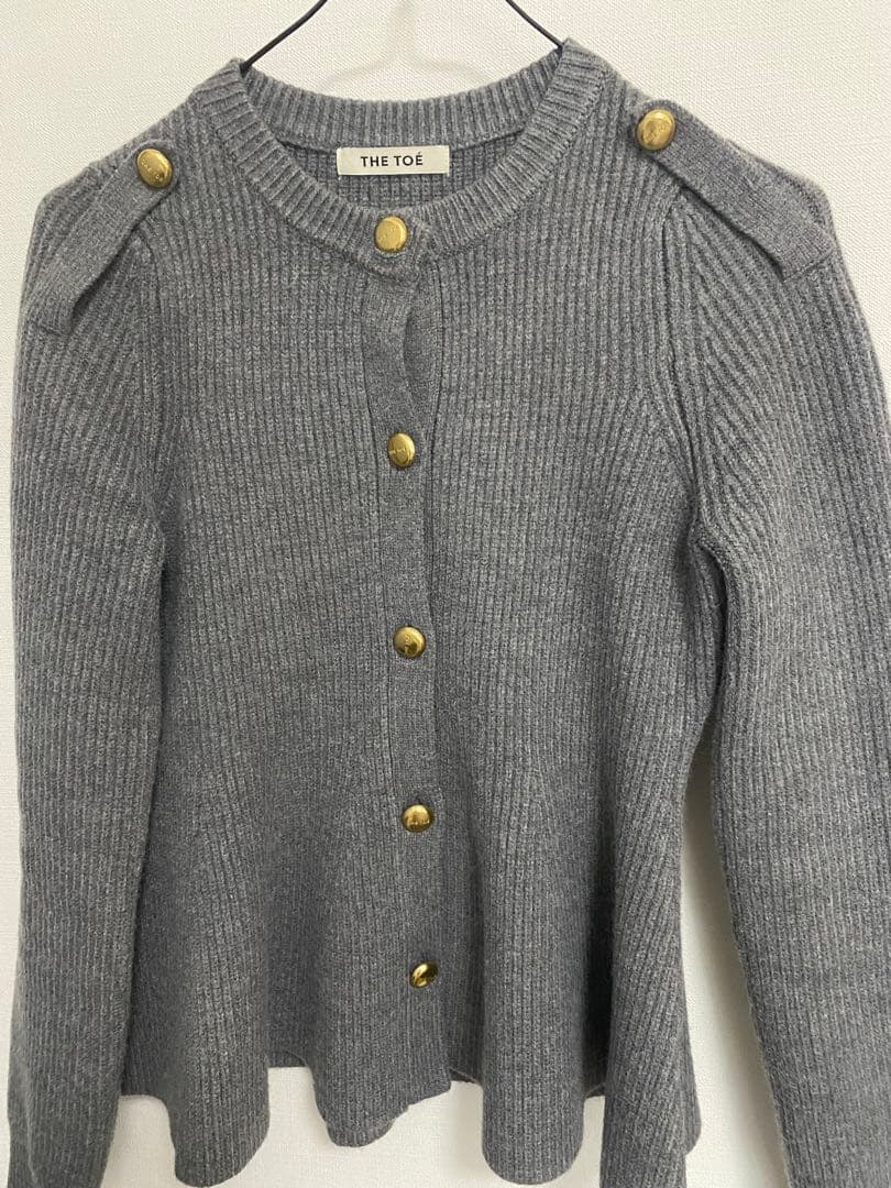 thetoe Rosen Peplum Cardigan S thetoé - メルカリ