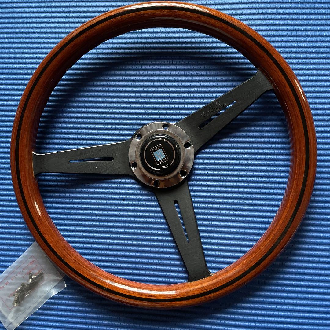 NARDI☆ナルディ クラシックウッドステアリング/ブラックスポーク 36.5