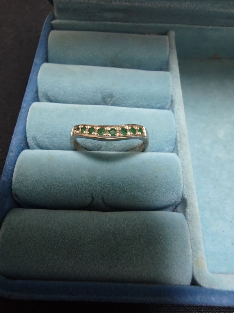 K14wgリング エメラルド？ - メルカリ