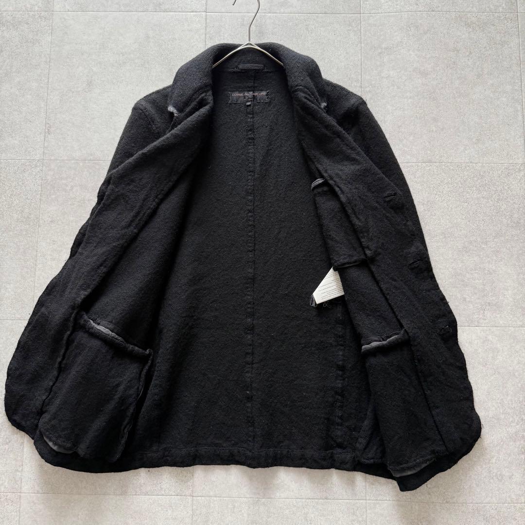 コムデギャルソンオム 田中オム ウール縮絨 ジャケット 黒 AD2002