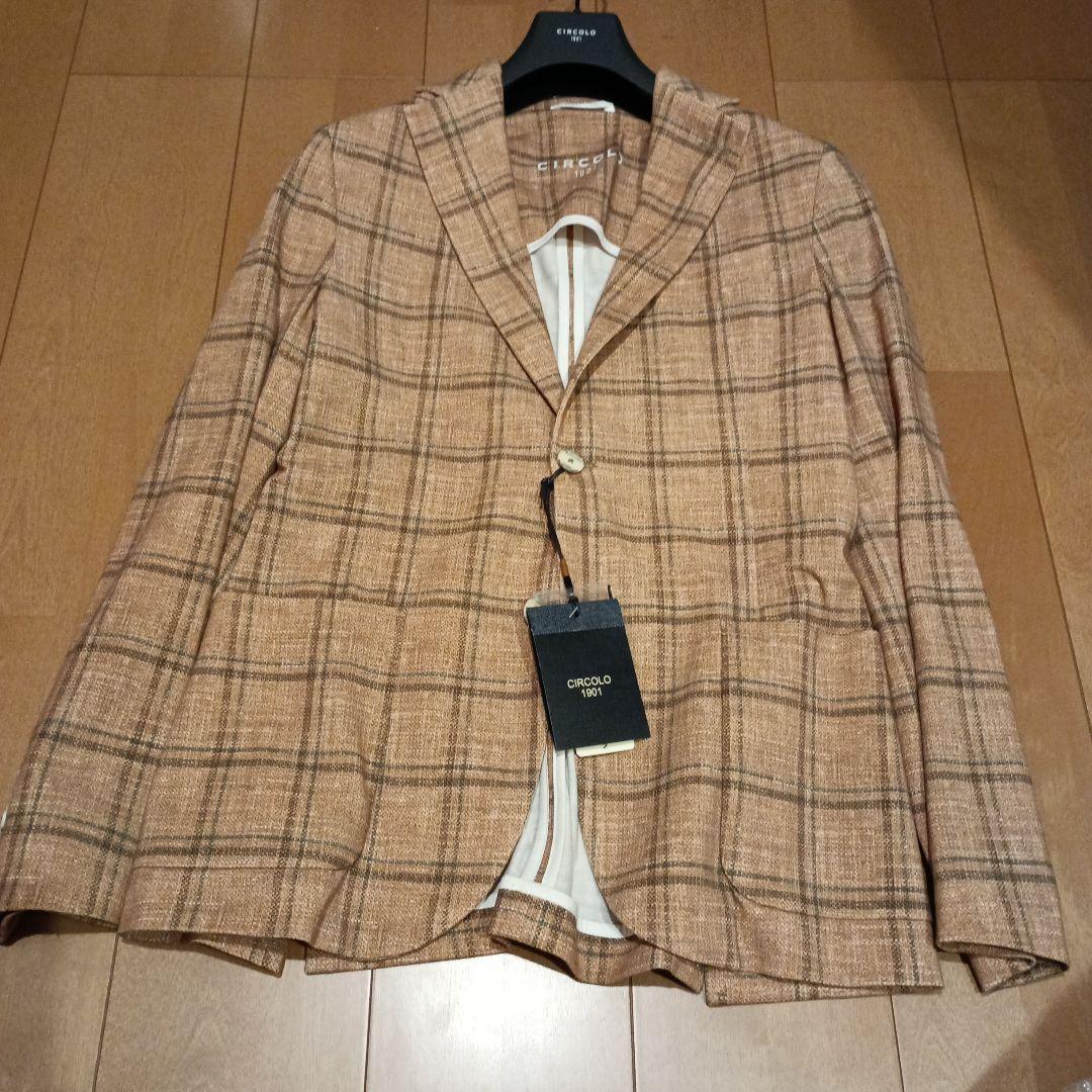 CIRCOLO 1901 テーラードジャケット ブラウン系チェック - メルカリ