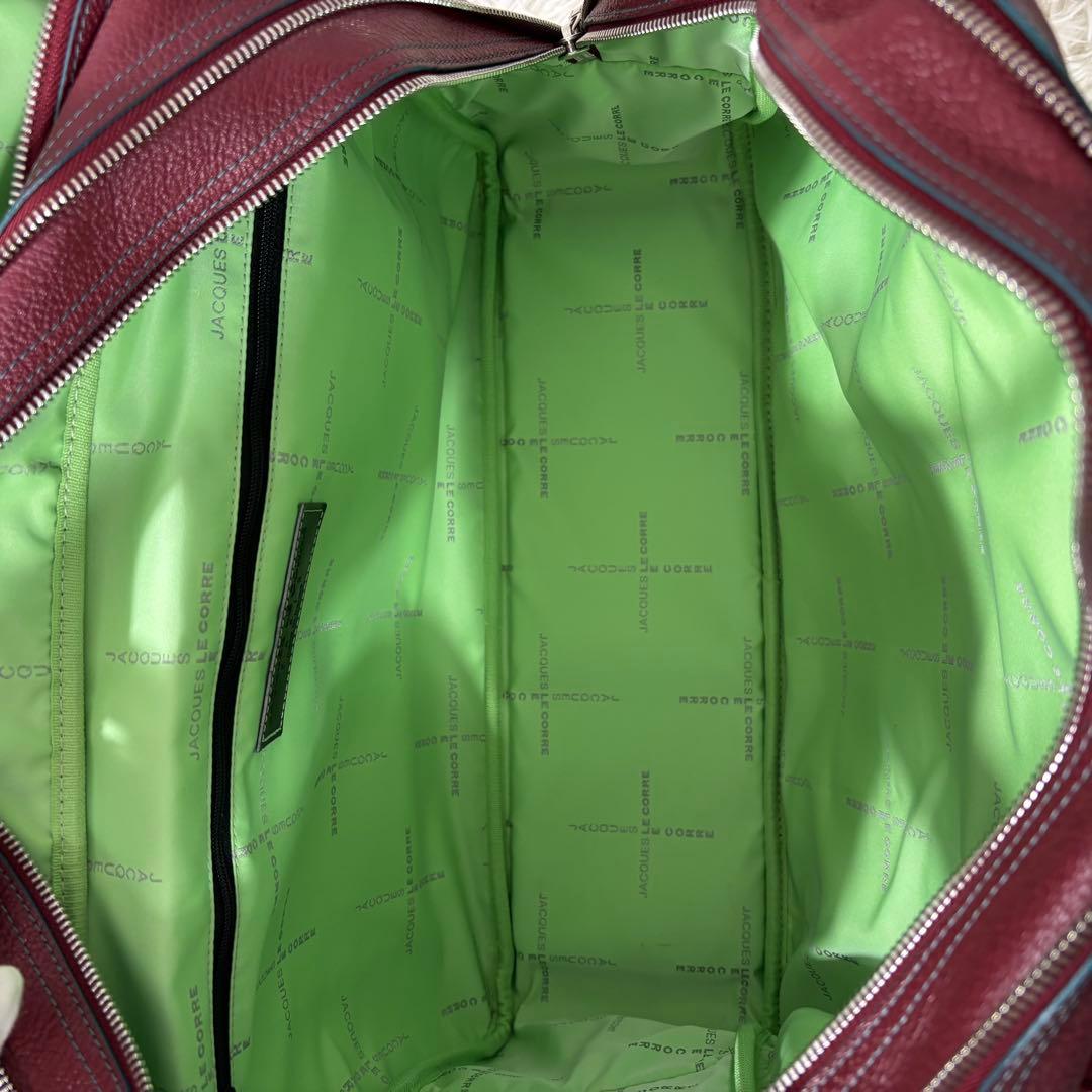 ジャックルコー ハンドバッグ 2層式 レザー ボルドー - メルカリ