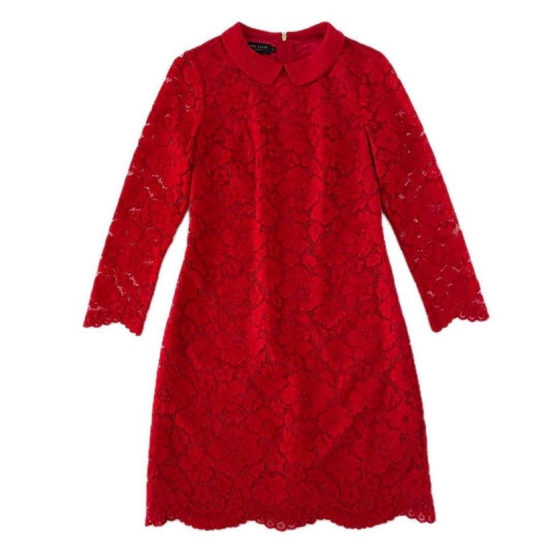 新品】TED BAKER テッドベイカー フラワースカラップレース ワンピース