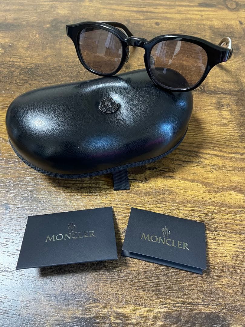 MONCLERモンクレールブラックラウンドサングラス MONCLER（モンクレール） サングラス ML0155K メンズ ラウンド型