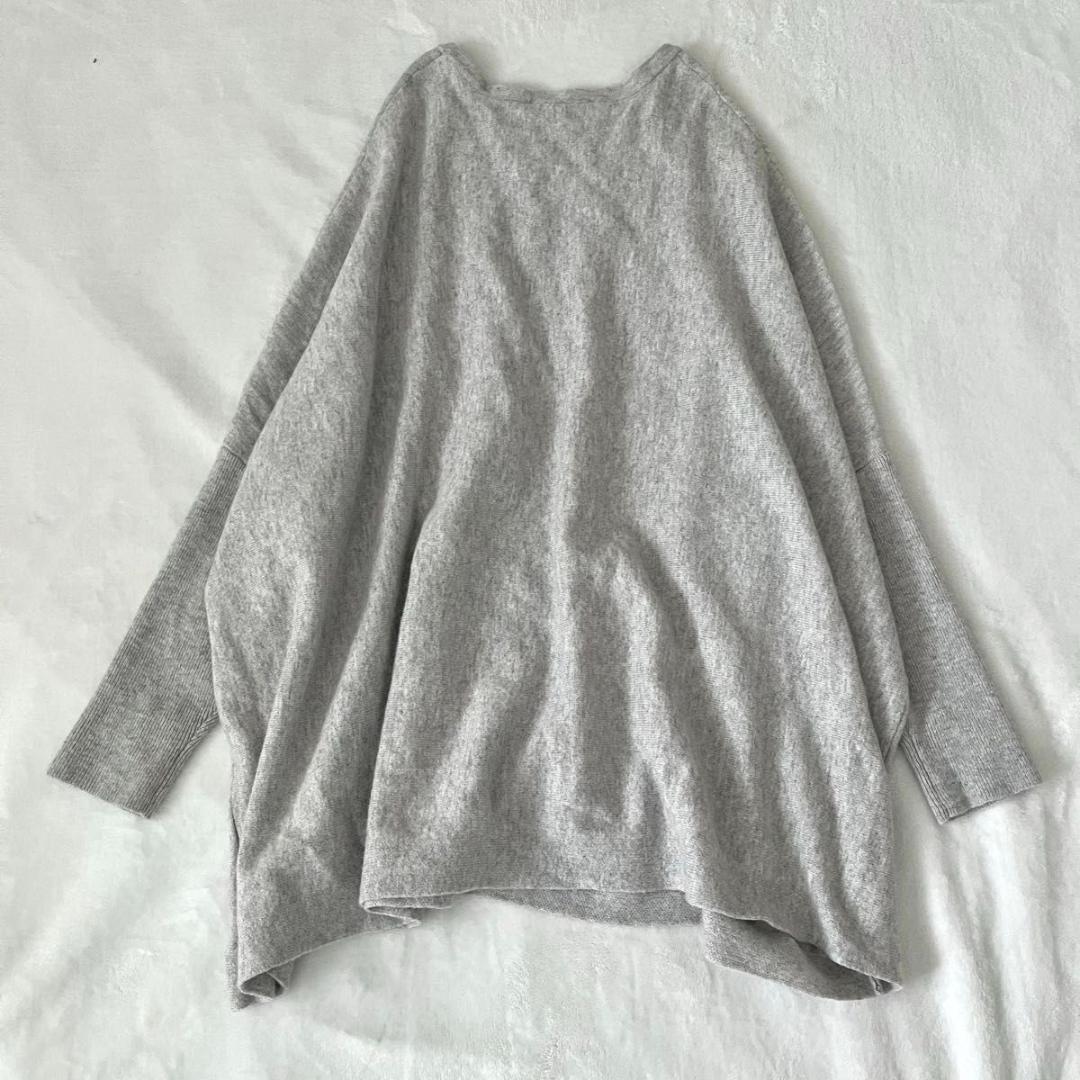 BEARDSLEY ビッグショートクルーネックニット グレー ビアズリー 灰色