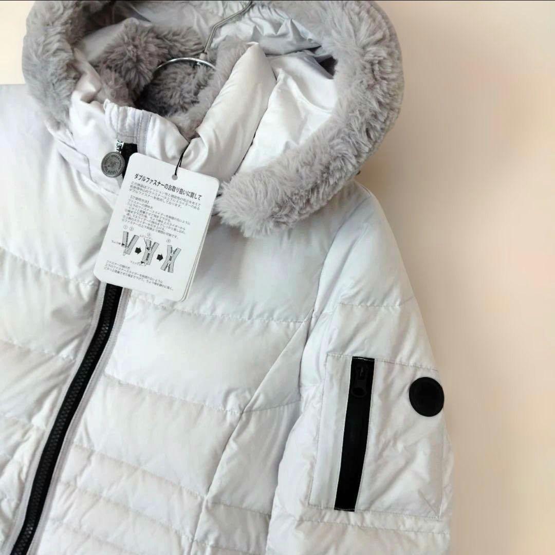 FILA GOLF《新品・未使用》ダウンコート ホワイトLL Aラインロング丈