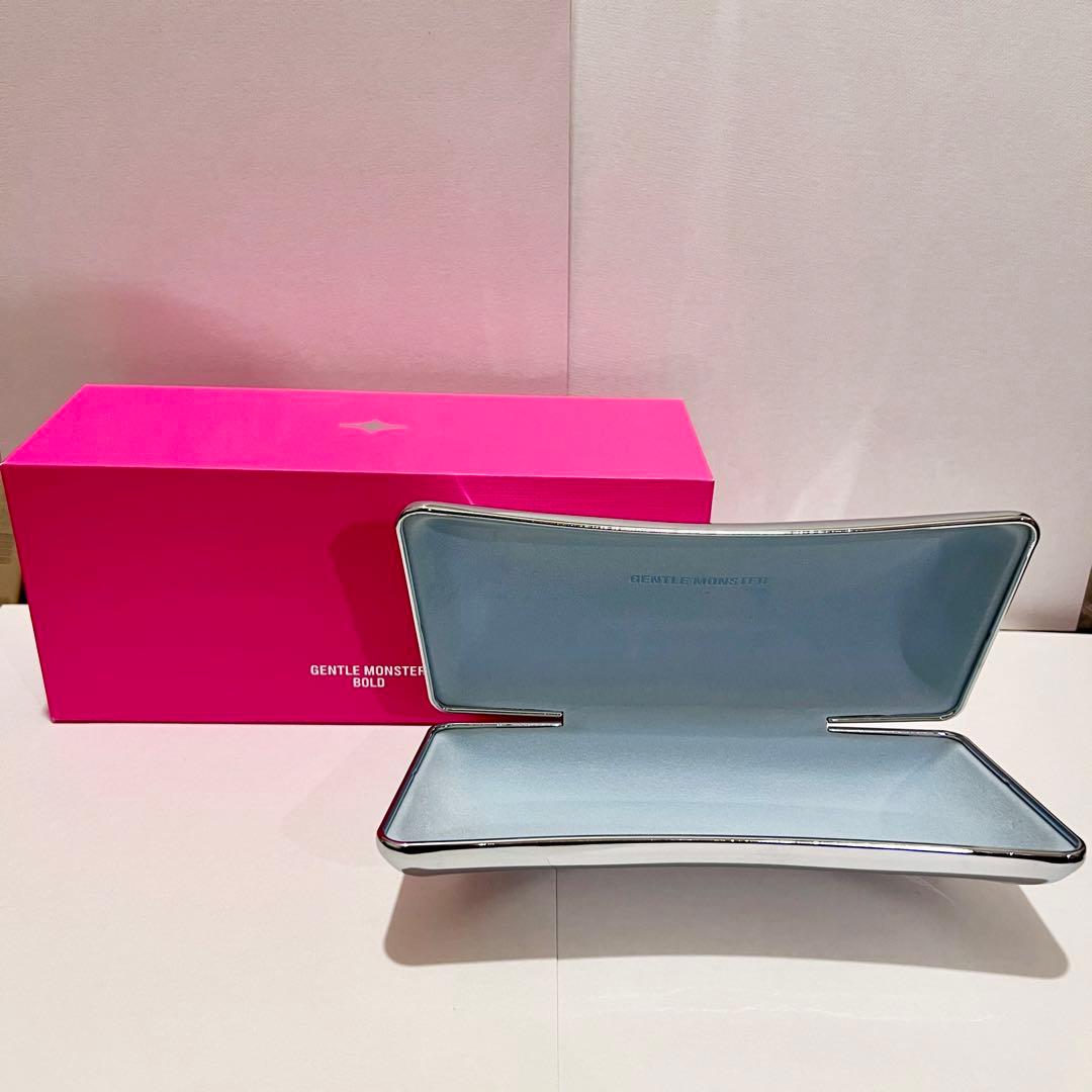 ジェントルモンスター メガネ ケース☆クローム シルバー☆サングラス