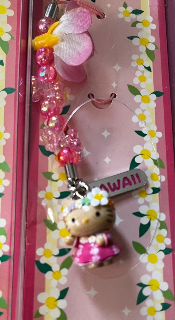 激レア◎ハワイ限定キティ◎根付けストラップ◎フラダンス・アロハ