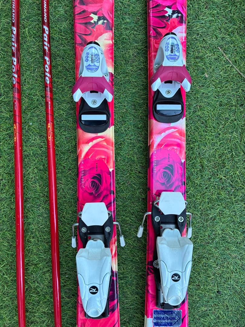 スキーセット　子供用 スキー板 スキーセット ジュニア キッズ スキー3点セット〔お買い得