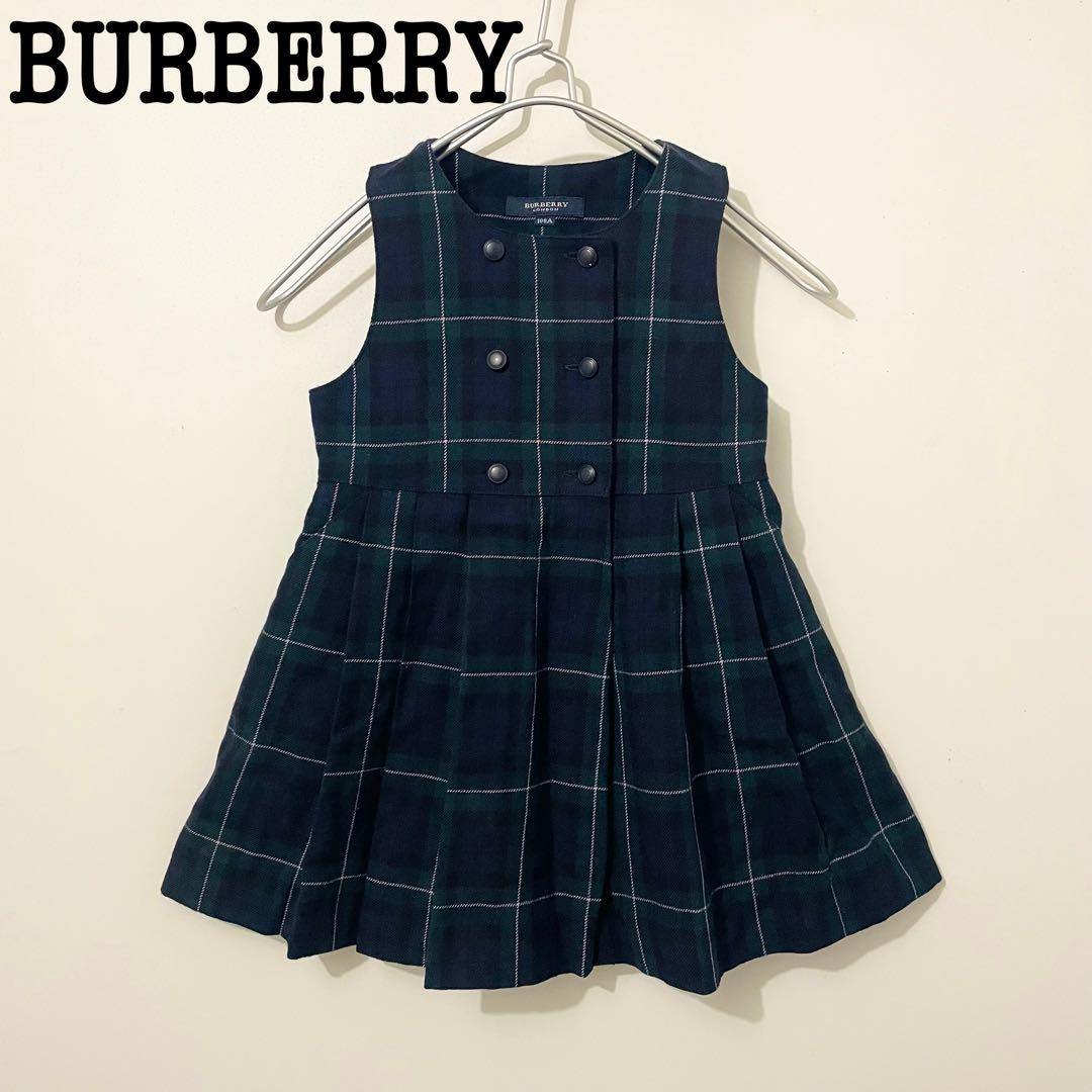 BURBERRY バーバリー チェック ジャンパー スカート ワンピース 100