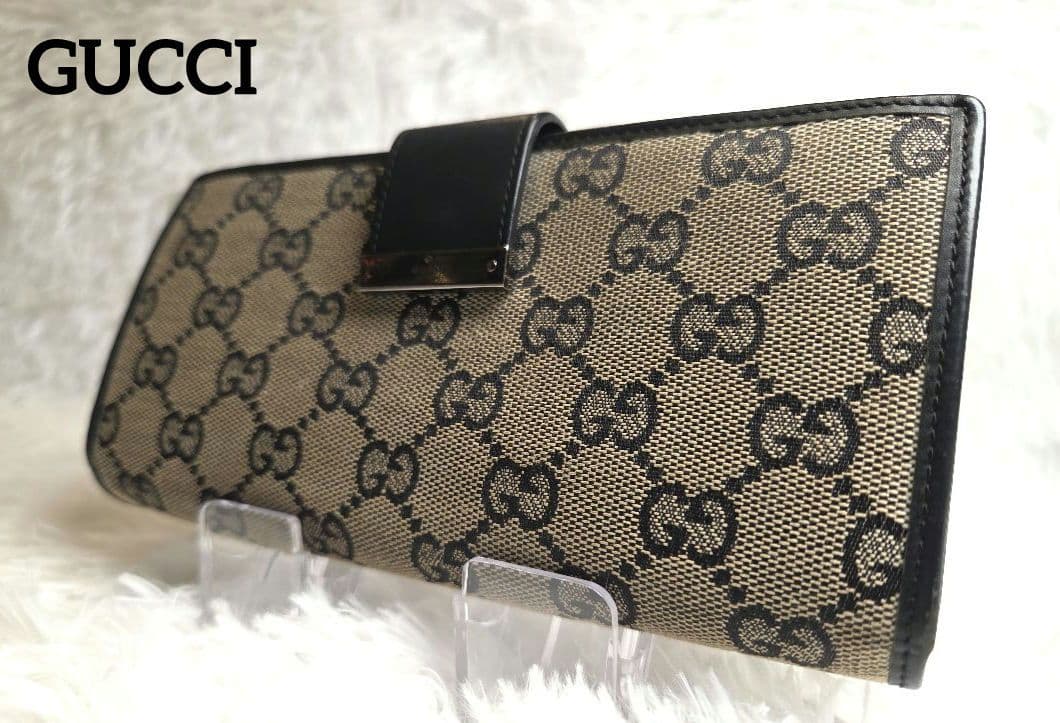 【美品】GUCCI　長財布　GGキャンバス　ベルト　プレート 2306-70-g-3.jpg