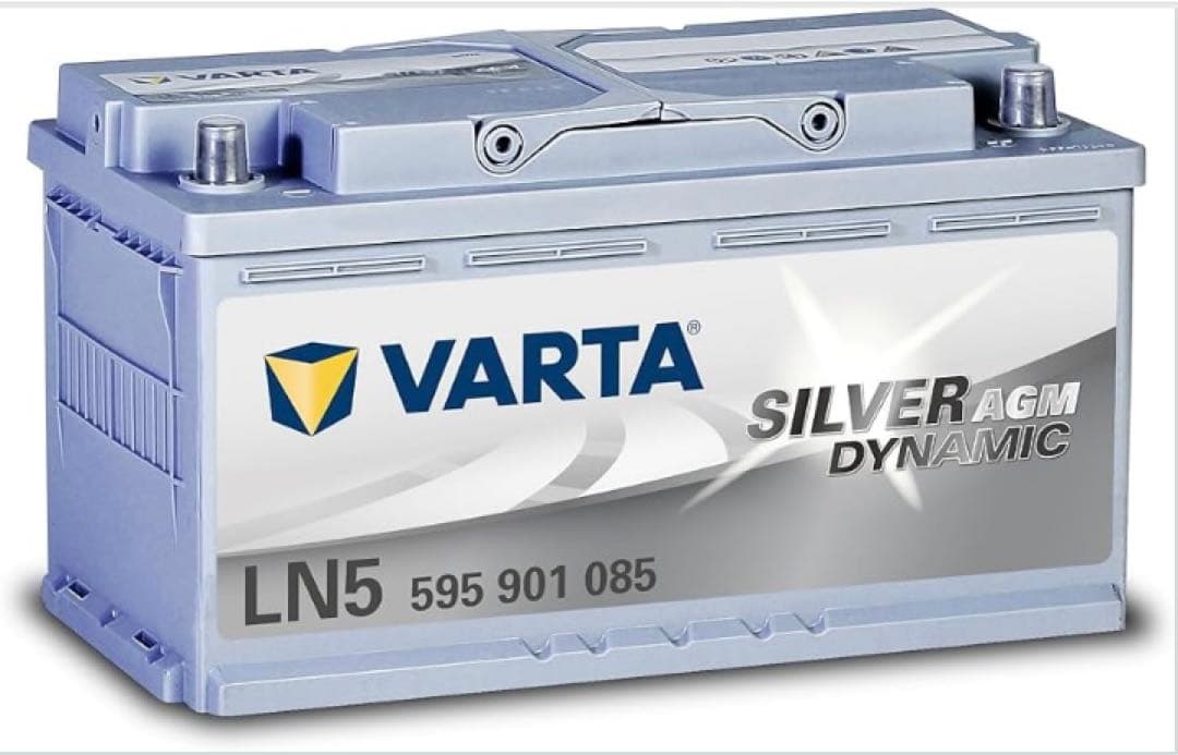 VARTA シルバーAGMバッテリー LN5 595 901 085 VARTA VARTA LN5 AGM バッテリー 595 901 085 95A 850CCA L5 バルタ