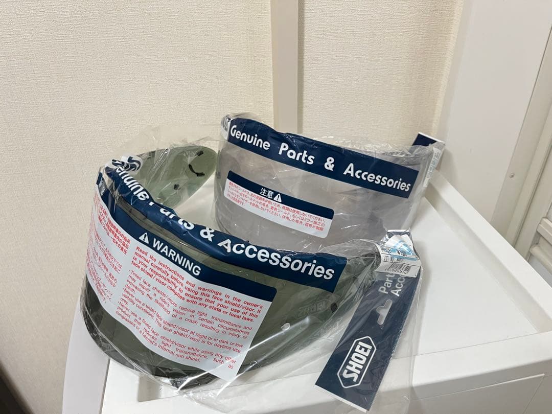 純正新品 CWR-1 ＆ CWR-F スモークシールド 2枚セットSHOEI CWR-1 スモークミラーシールド｜オプション＆リペアパーツ｜ヘルメット