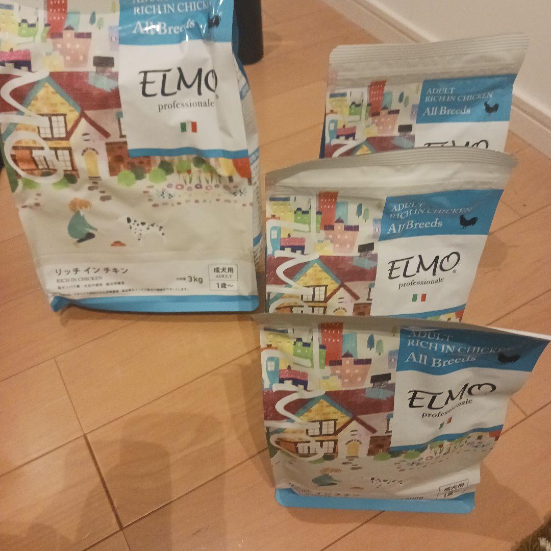 ELMO リッチインチキン ドッグフード 3kg✕1袋、 800g✕3袋 - メルカリ