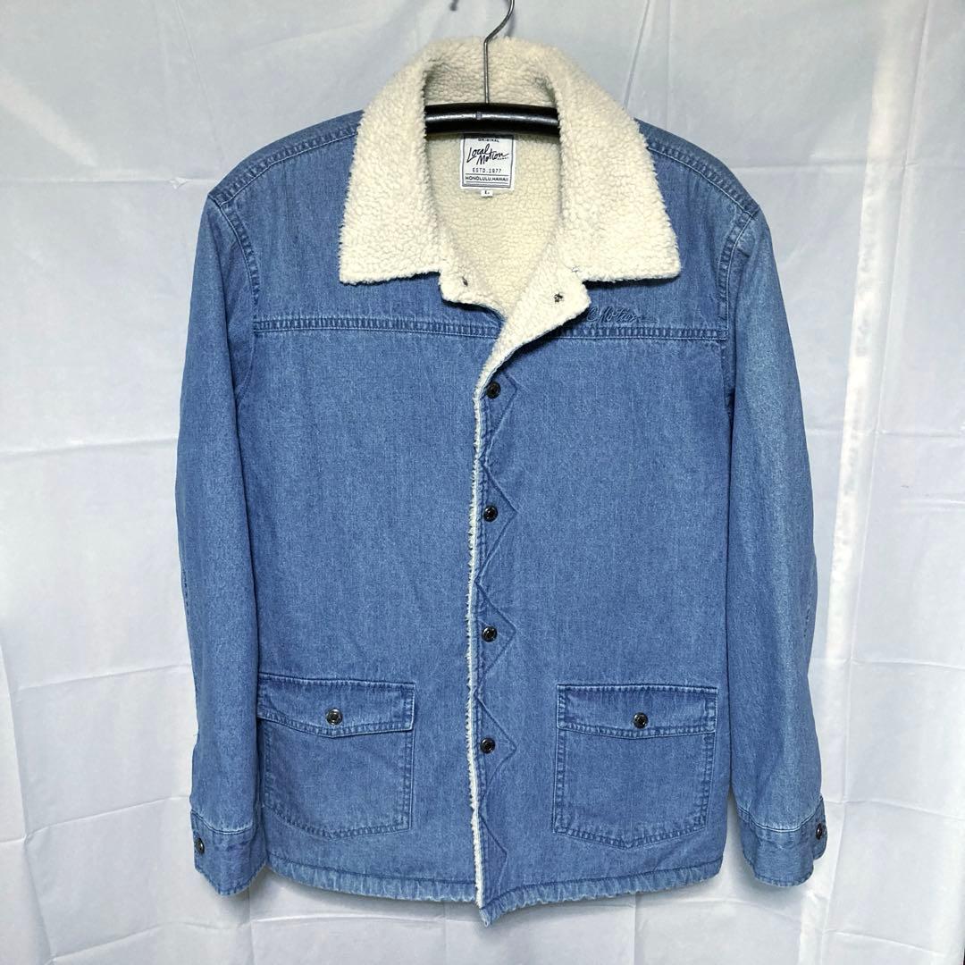 美品 LOCAL MOTION デニムボアジャケット ランチコート ロンハーマン