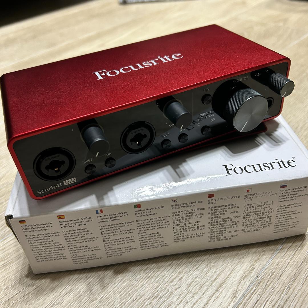 【美品】Focusrite Scarlett 2i2 Gen3rd 第３世代 Focusrite Scarlett 2i2 3rd Gen – United States
