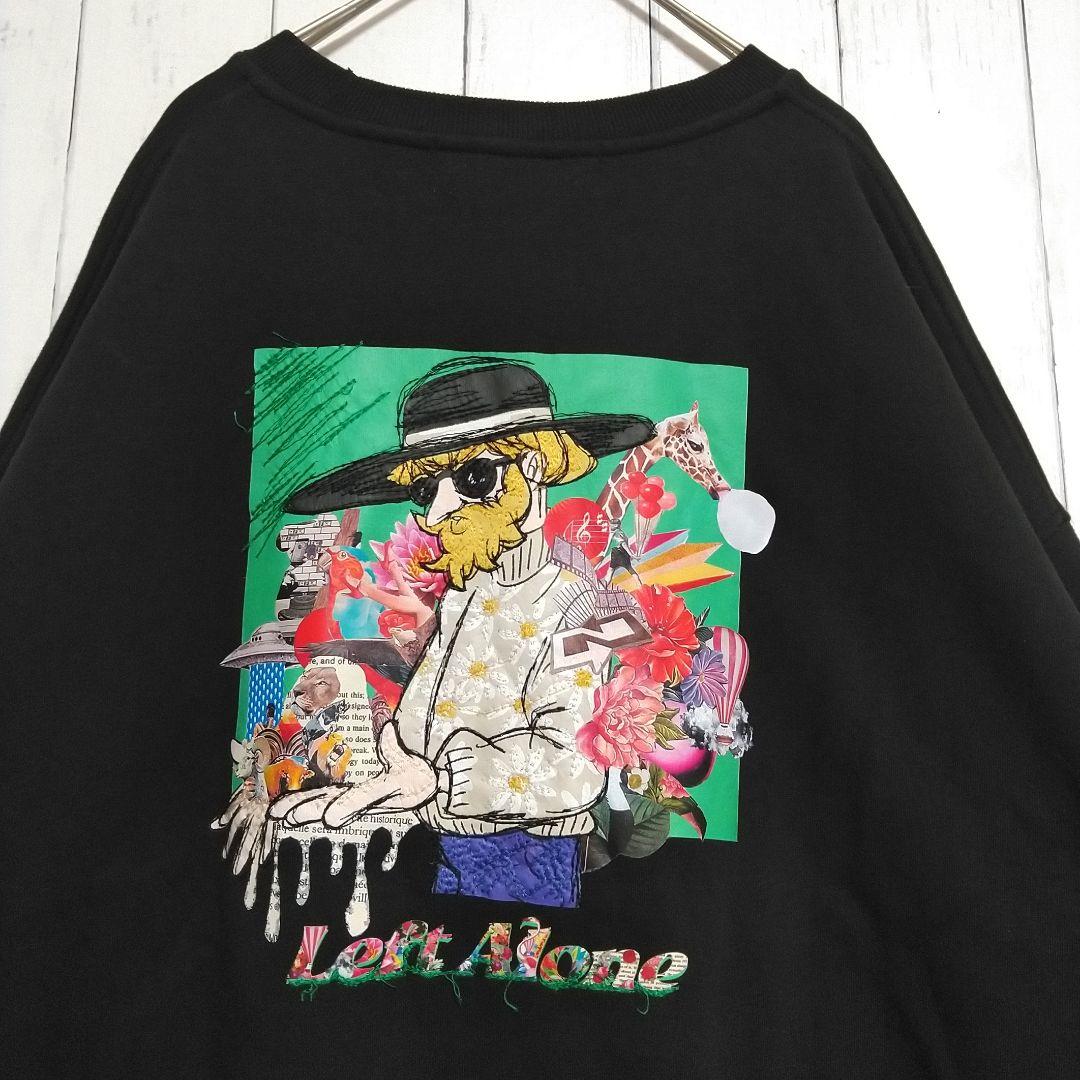 ほぼ新品 Left Alone レフトアローン スウェット 限定コラボ 刺繍 M