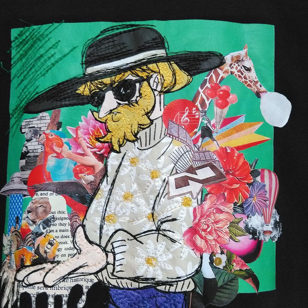 ほぼ新品 Left Alone レフトアローン スウェット 限定コラボ 刺繍 M