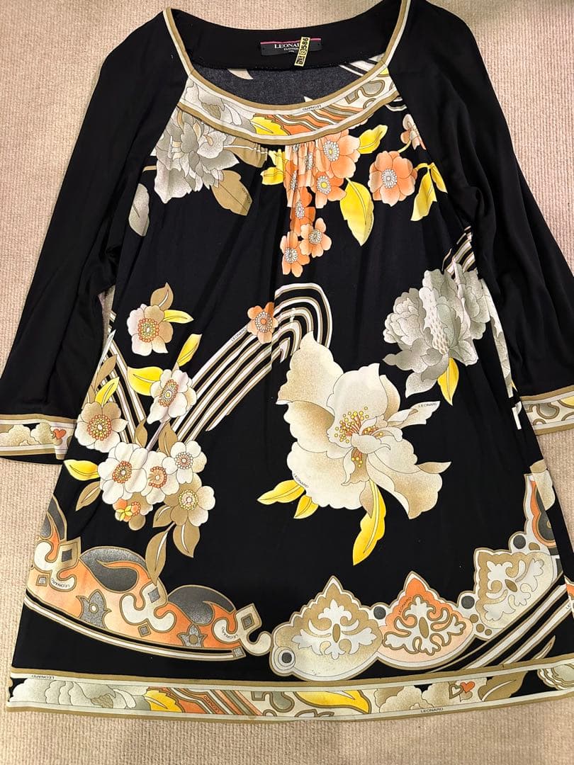 LEONARD ❤️花柄 チュニック　お値引き‼️ カットジャカード花柄チュニック | 京都通販ミセスのファッション館・本店