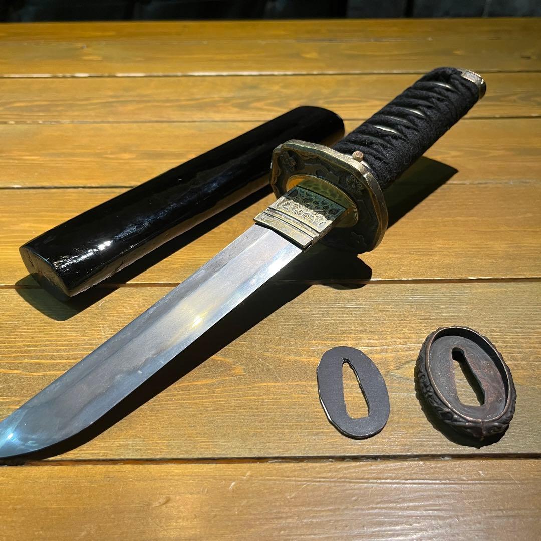 日本刀残欠クラフトナイフNo.8武蔵守国次 江戸時代 在銘 - メルカリ