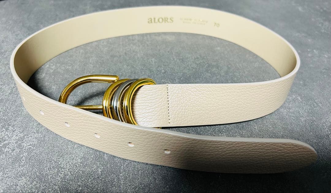 美品】aLORS Paris Cappuccino(トープ)ベルト70の通販はau PAY