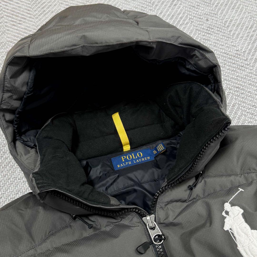 極美品 ポロラルフローレン ダウンジャケット ビッグポニー グレー XL
