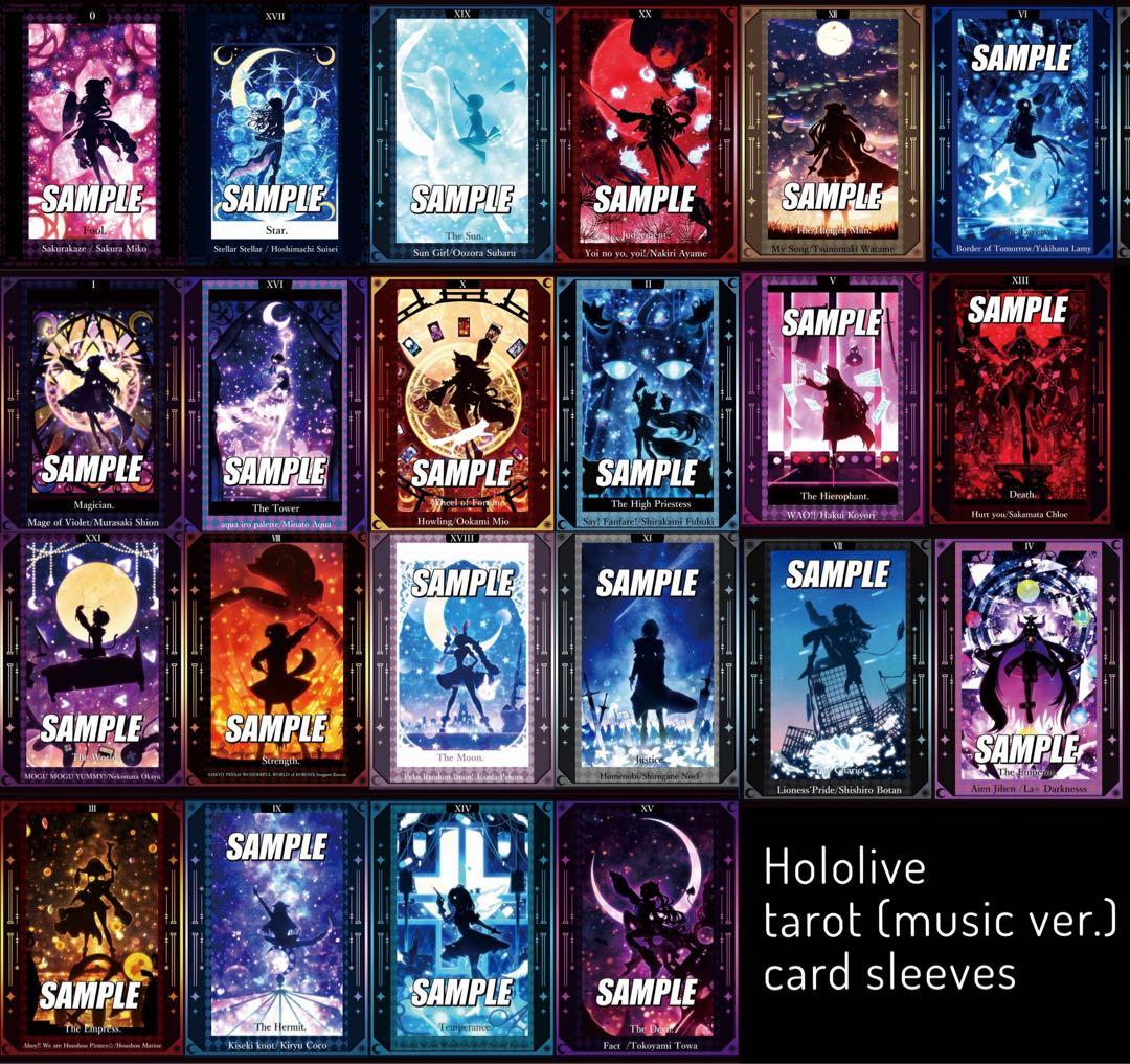 新品40枚 ホロライブ 沙花叉クロヱ タロット カードスリーブ ホロ