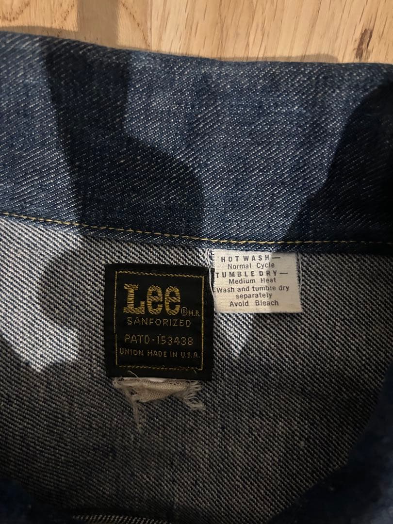 LEE 220 70s 80s スパービッグサイズ サイズ50 超濃紺 - メルカリ