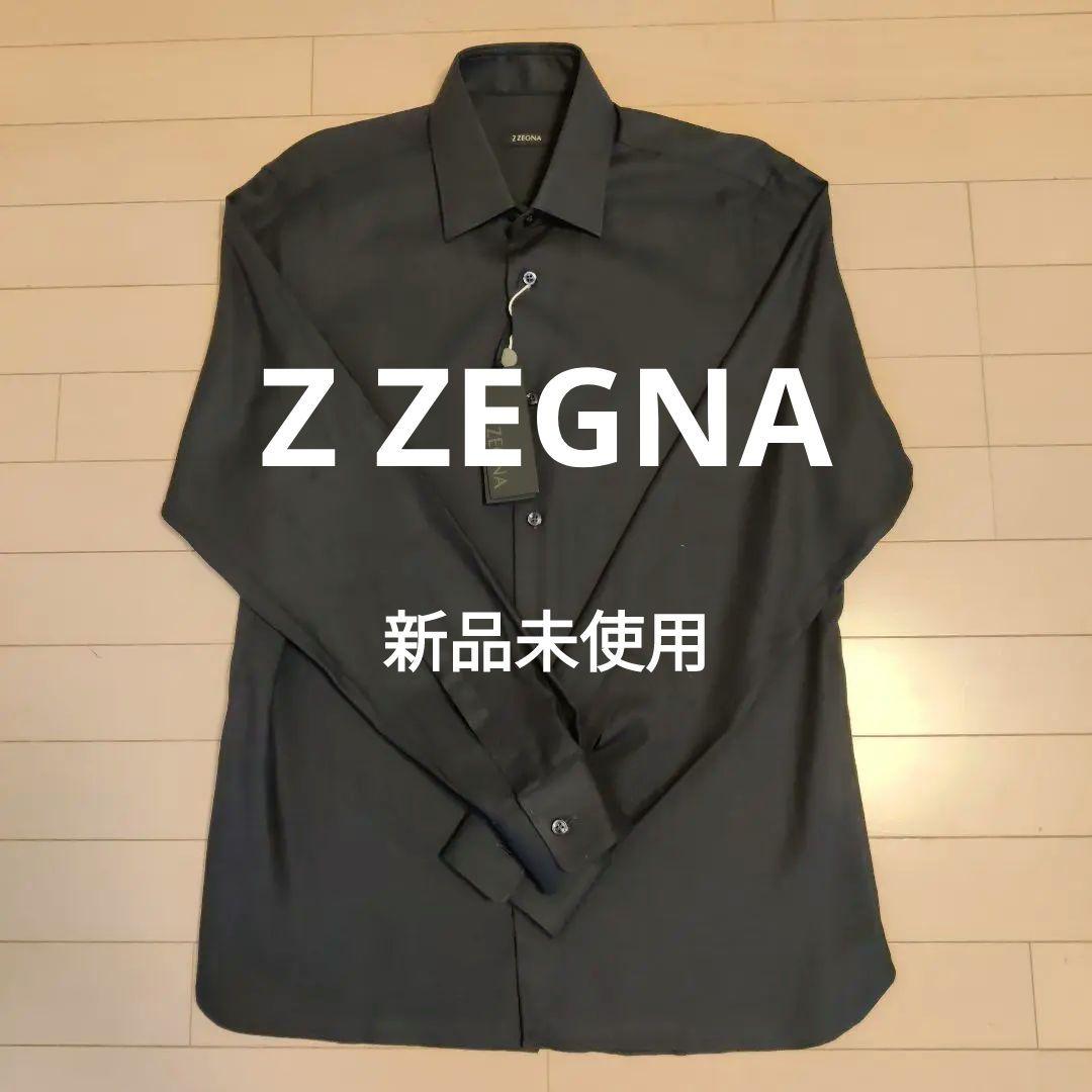 Z ZEGNA ダークグレー 長袖シャツ41 Z Zegna Long Sleeve Slim Casual Button-Down Shirts for Men for