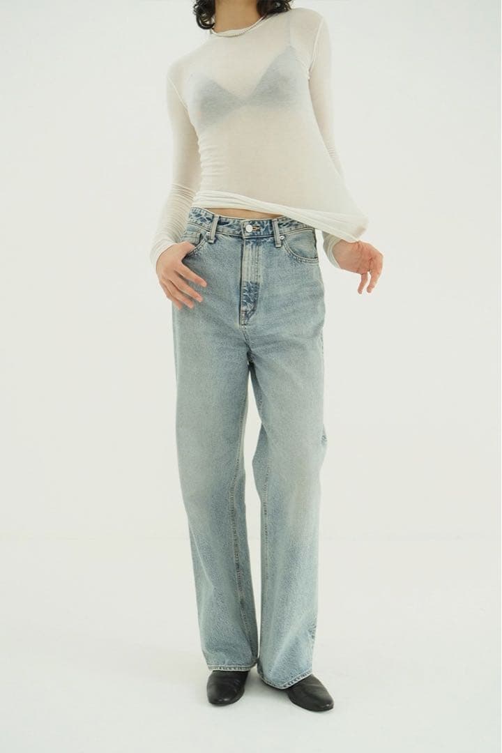 CLANE クラネ　セカンドデニム　アイスブルー　0サイズ SECOND DENIM PANTS（デニムパンツ）｜CLANE（クラネ）のファッション