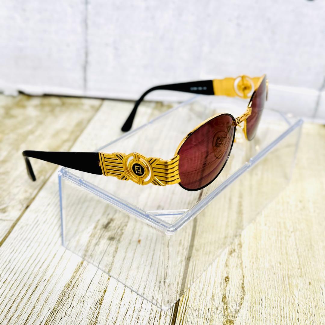 激レア FENDI フェンディ サングラス サイドロゴ イタリア製 ズッカ