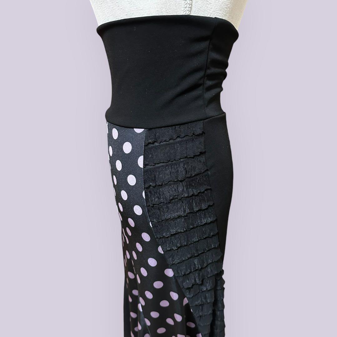 フラメンコ エスカルゴファルダ フリルリボンデザイン1点もの