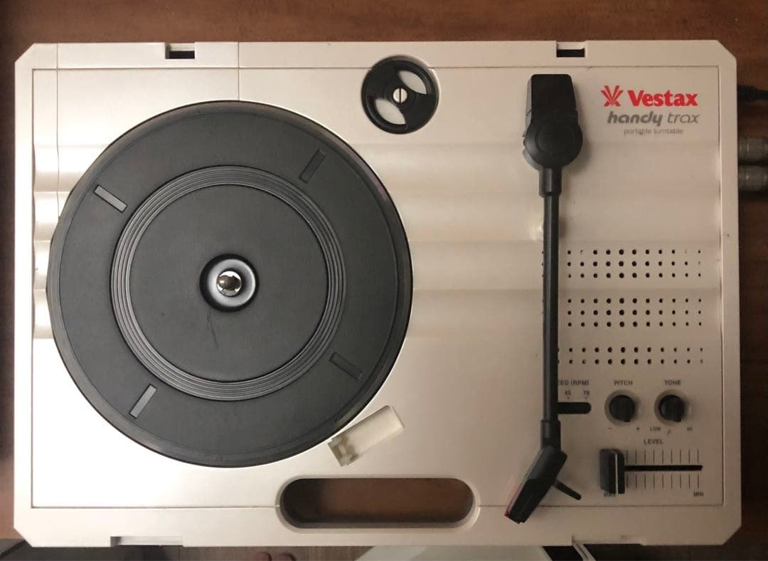 DJ機材 VESTAX handy trax Vestax handy trax USB White Portable Turntable Handytrax Record