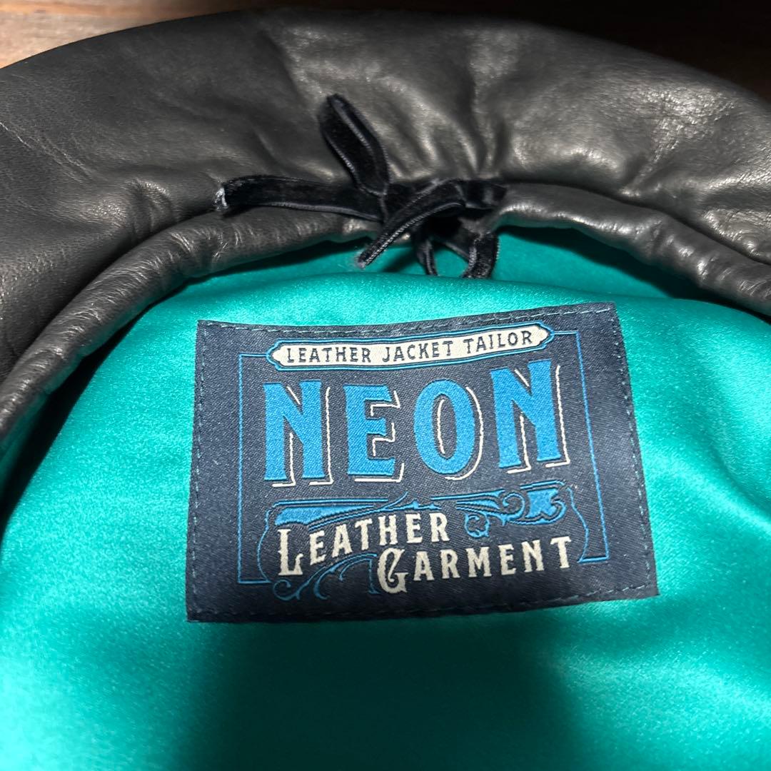 NEON LEATHER GARMENT ビッグレザー ベレー帽 完売品 パンク - メルカリ