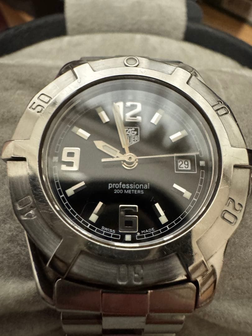 超美品】タグホイヤー エクスクルーシブ WN1310ブラック文字盤 付属品