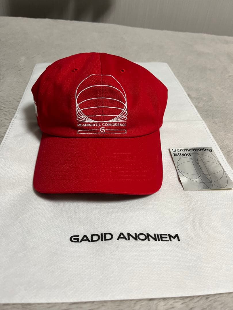 GADIDANONIEM JUDE/RED CAP 刺繍キャップ