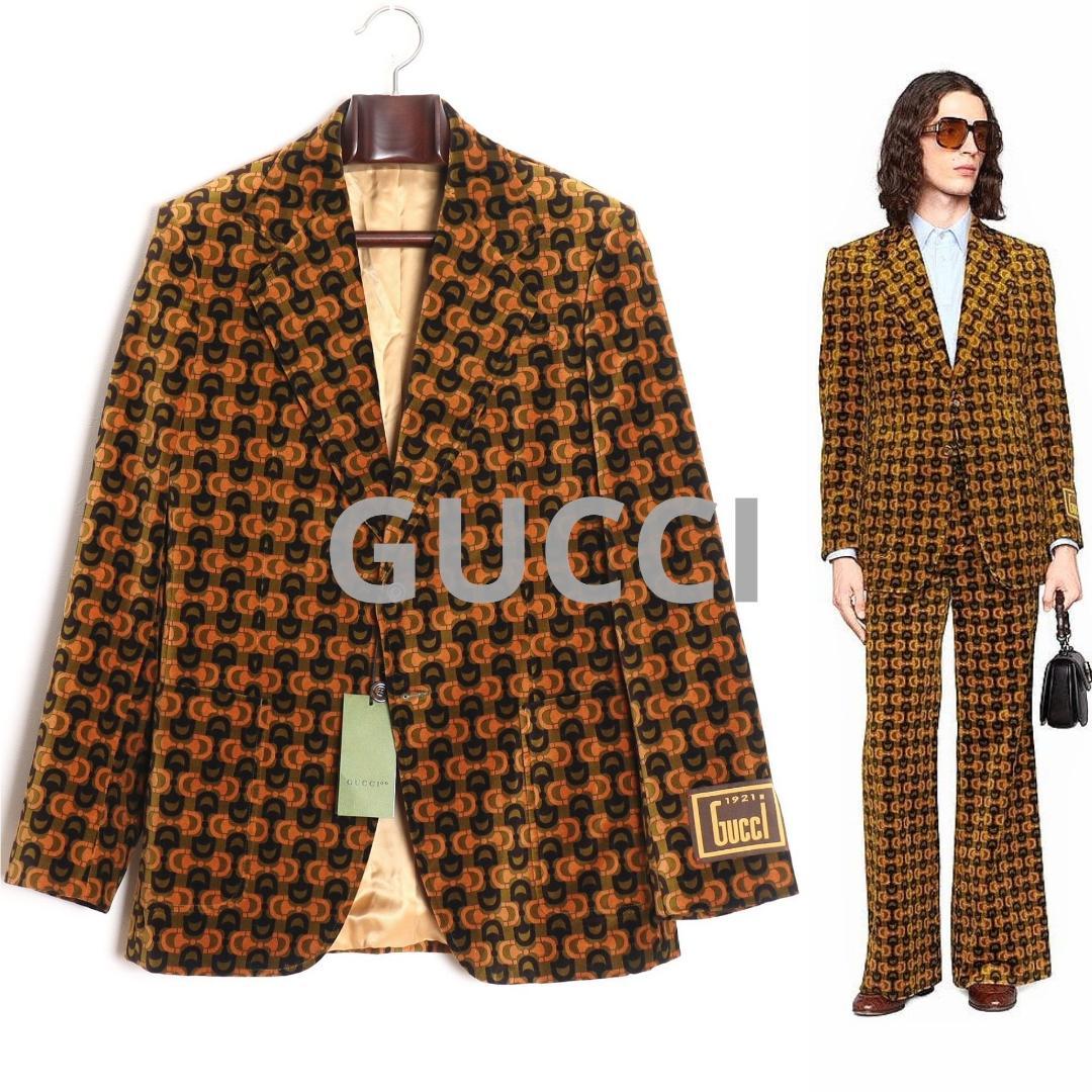 GUCCI 100周年 国内正規品 ホースビット柄テーラードジャケット 50