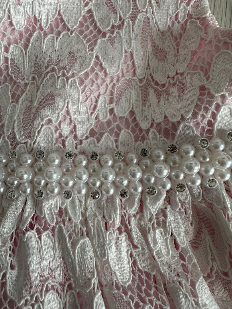 アメリカ購入ベビー新品ドレス24ヶ月レース80シャーリーテンプル結婚式