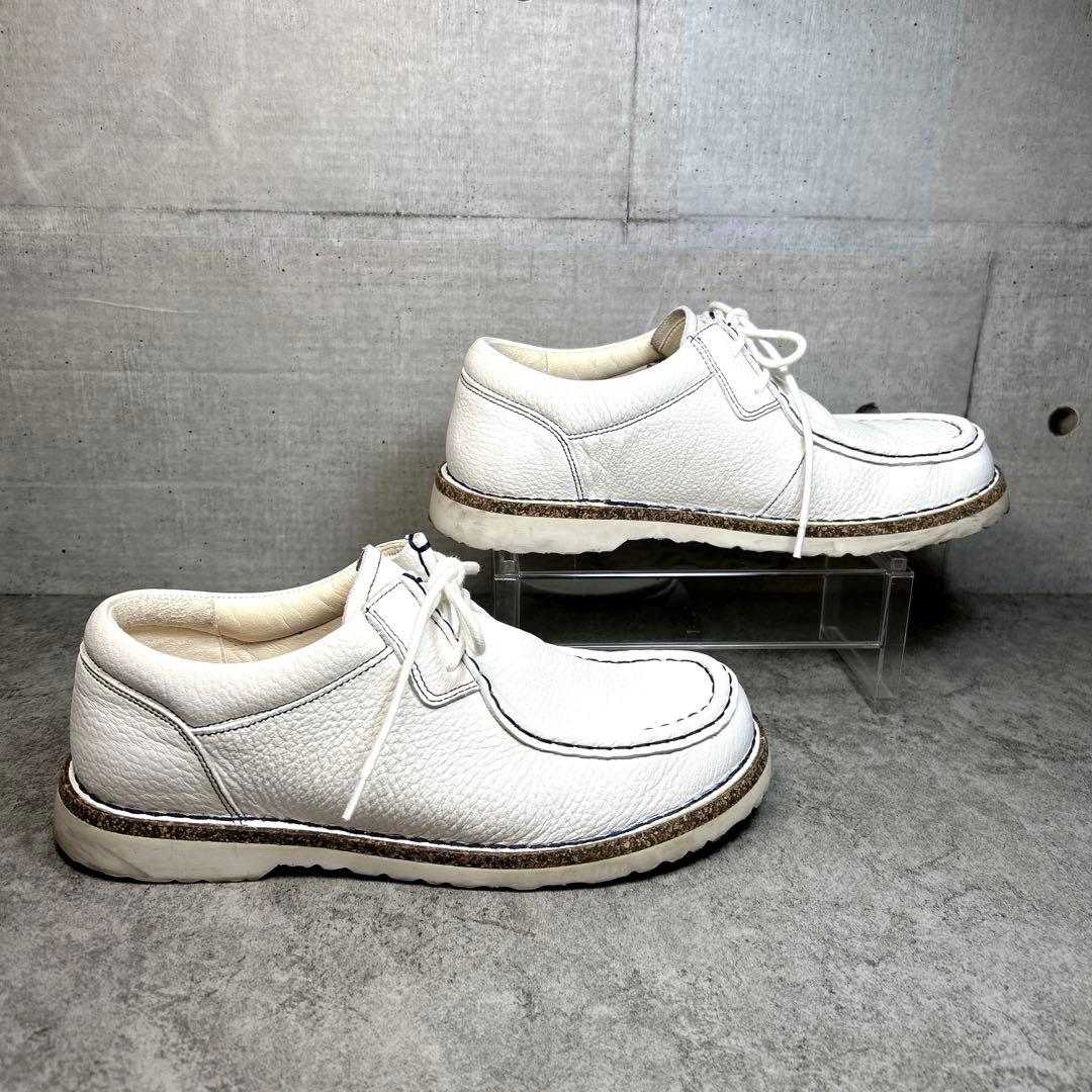 極美品【BIRKENSTOCK】パサデナ/チロリアンシューズ/レザー 革靴 白