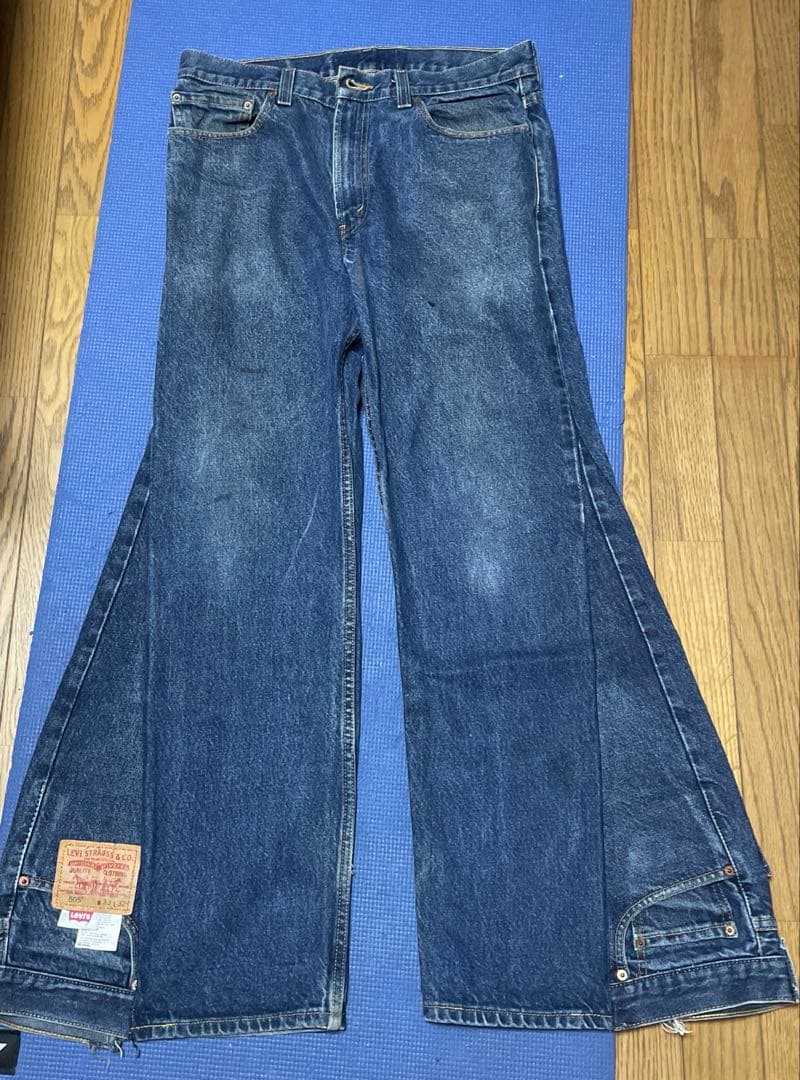 LEVI'S】再構築 リーバイス リメイクデニム フレア ベルボトム - メルカリ