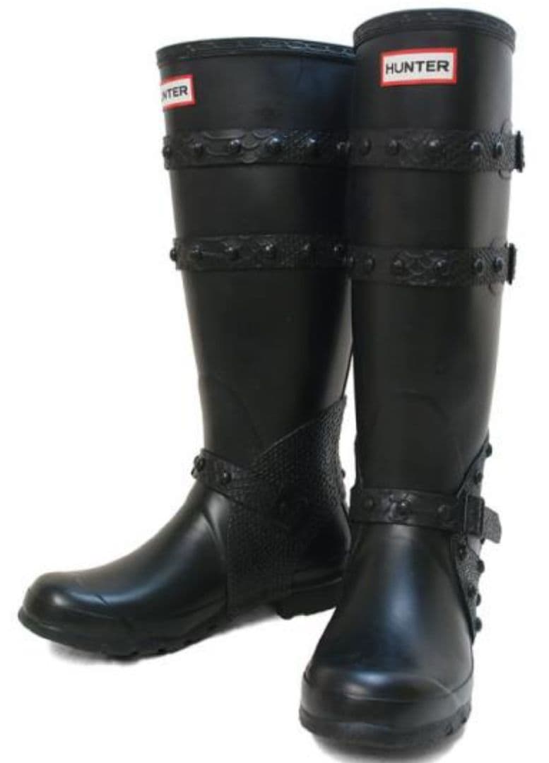 【最終値下げ】最終値下げ HUNTER レインブーツ ロング ブーツ レア HUNTER（ハンター） 爆買 厚底 ロングブーツ レディース シティ リベル