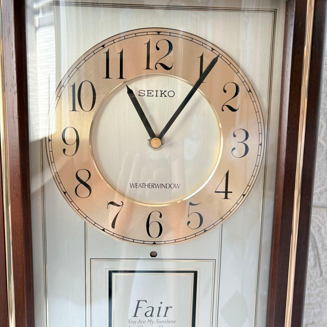 SEIKO からくり時計 天気予報 天候 RE516B ウェザーウィンドウ - メルカリ