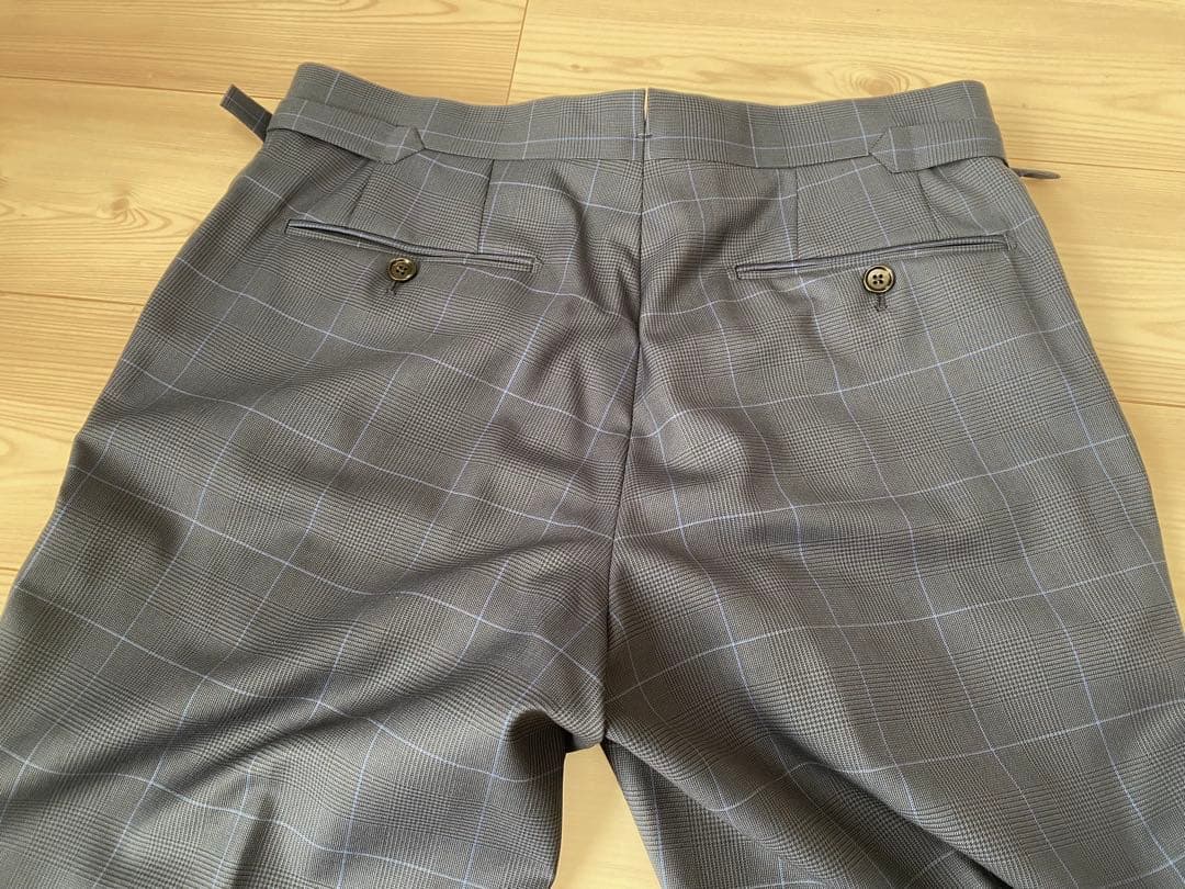 美品TOM FORD トムフォード 007スーツ ネイビー格子柄 サイズ50R