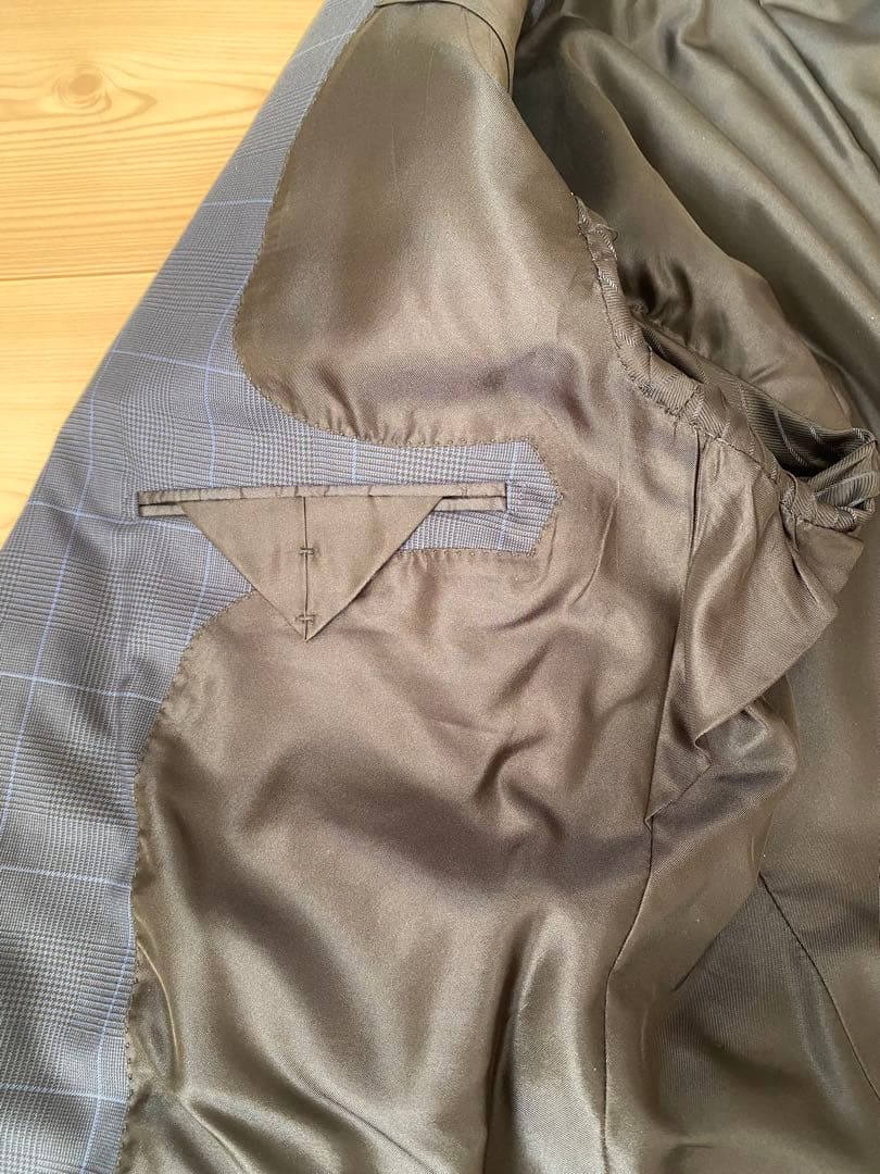 美品TOM FORD トムフォード 007スーツ ネイビー格子柄 サイズ50R